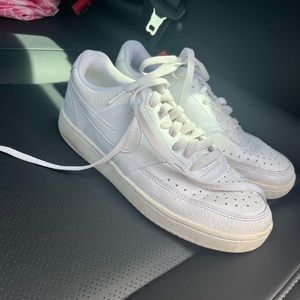 White Nike Tennis Shoes